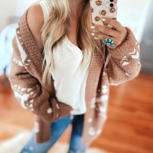 Spice & Cream Aztec Sweater